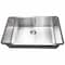 Msi Undermount Stainless Steel Handcrafted 32 In. Single Bowl Kitchen Sink With Strainer ZOR-SIN-PT-0007 - alternate 2